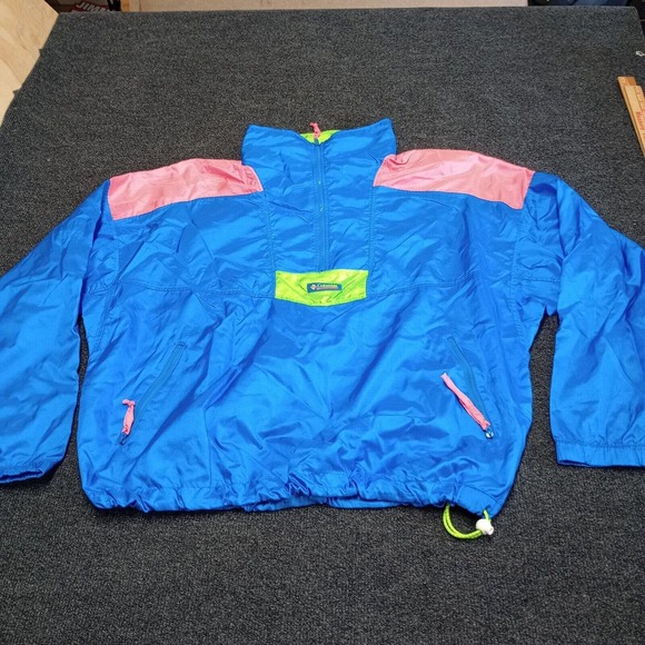 Columbia Other - Vintage Columbia Windbreaker Jacket Men Large Blue Lightweight Y2K 90s 1/4 Zip